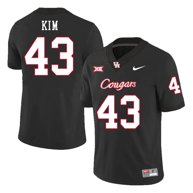 Joseph Kim Houston Jersey,Houston Cougars #43 Joseph Kim Jersey Youth College Uniforms-Black